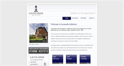 Desktop Screenshot of leonardslaw.rosshamill.co.uk