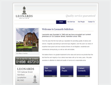 Tablet Screenshot of leonardslaw.rosshamill.co.uk